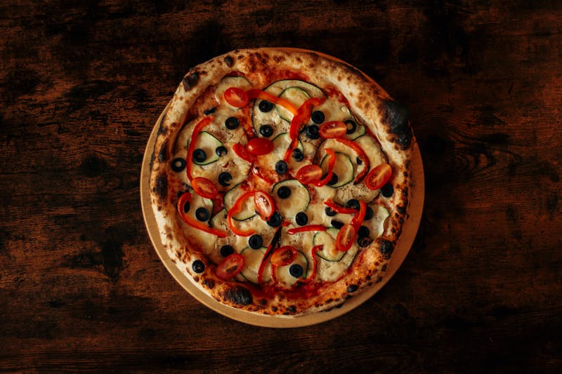 Garden Fresh Ranch pizza with vegetables