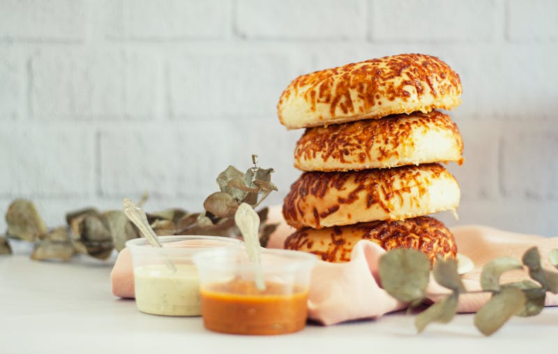 Ranch Garlic Knots with dipping sauce