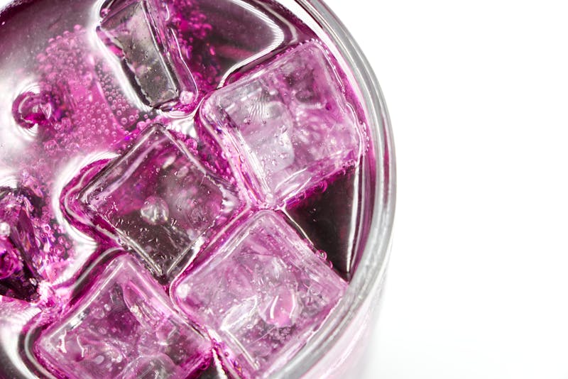 Fountain Soft Drink in glass with ice