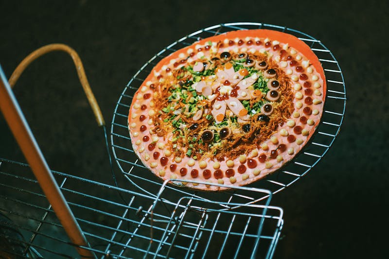 Classic Margherita pizza with fresh basil